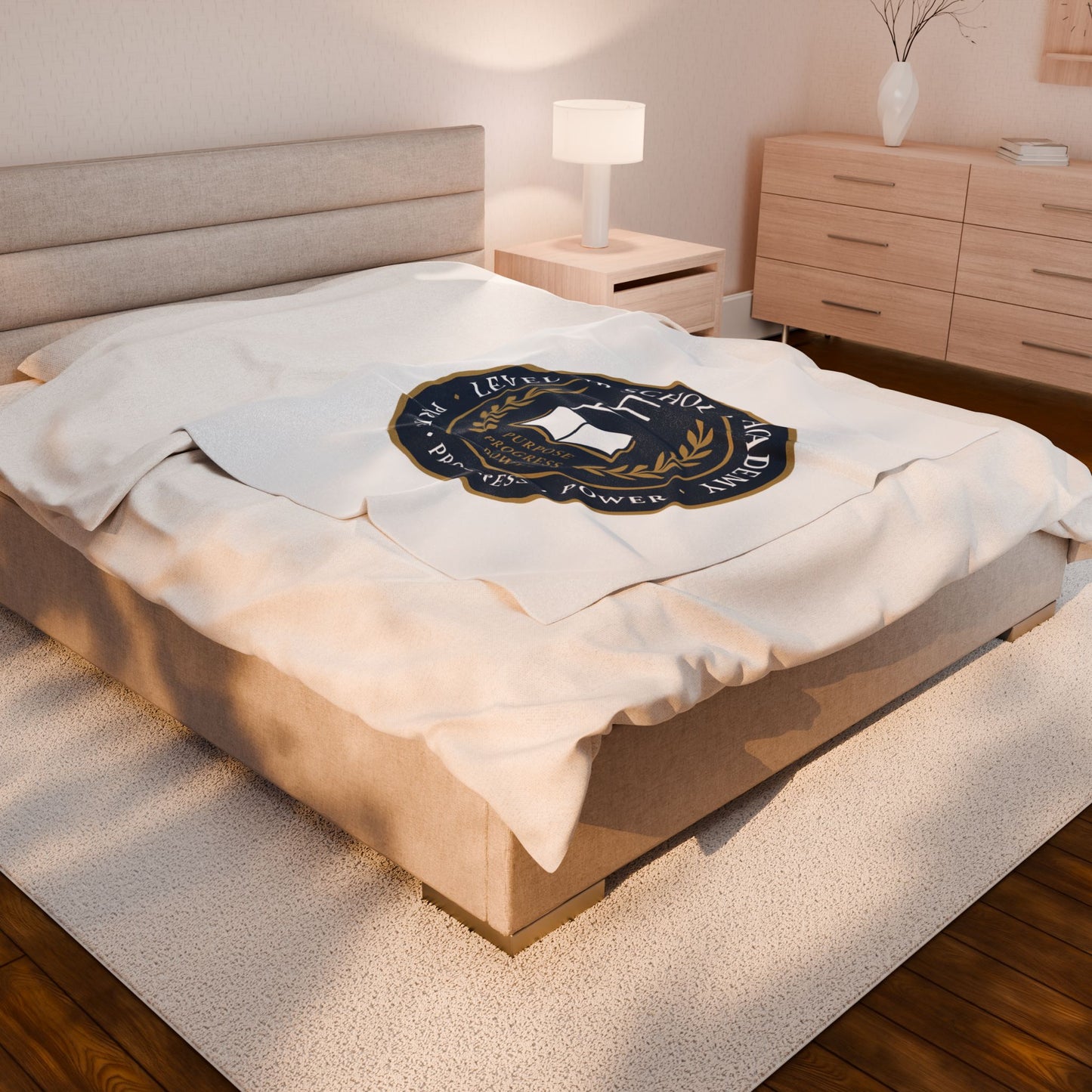 Cozy Velveteen Plush Blanket - Perfect Home Decor, Graduation Gifts, Study Time, Motivation