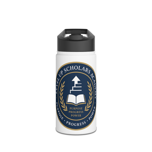 Motivational Stainless Steel Water Bottle - Purpose Progress Power, Eco-Friendly Drinkware, Gift for Students, Teachers, Academics