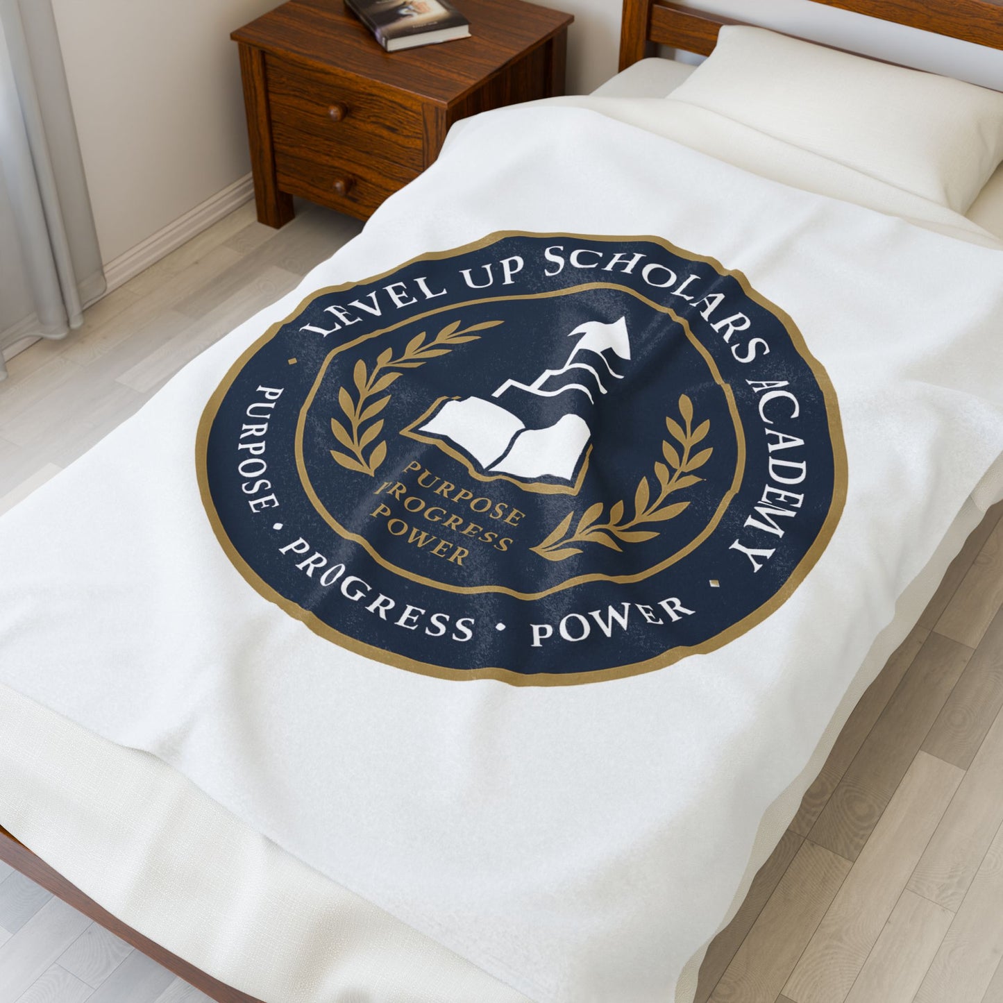 Cozy Velveteen Plush Blanket - Perfect Home Decor, Graduation Gifts, Study Time, Motivation