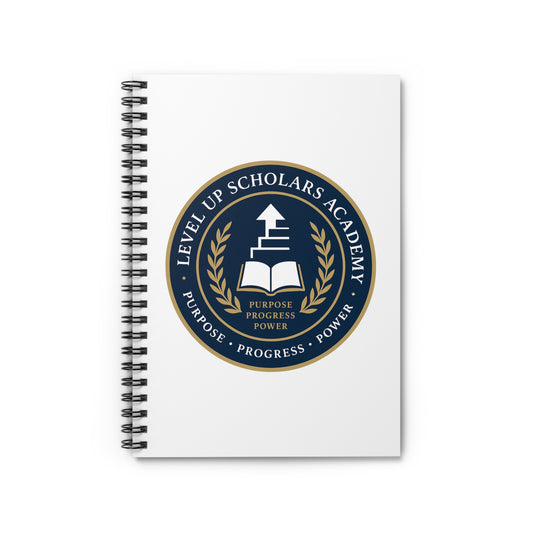 Level Up Scholars Academy Spiral Notebook - Purpose Progress Power, Academic Journal, Student Planner, Gift for Graduates, School Supplies